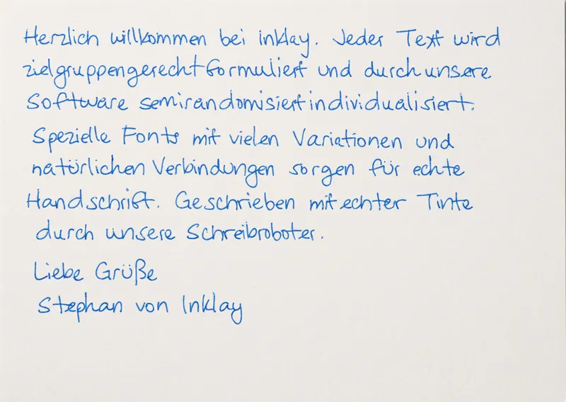 Handwriting sample 1