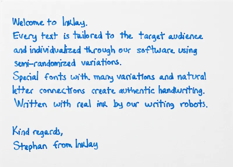 Handwriting sample 2