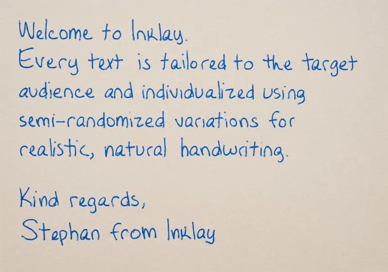 Handwriting sample 4